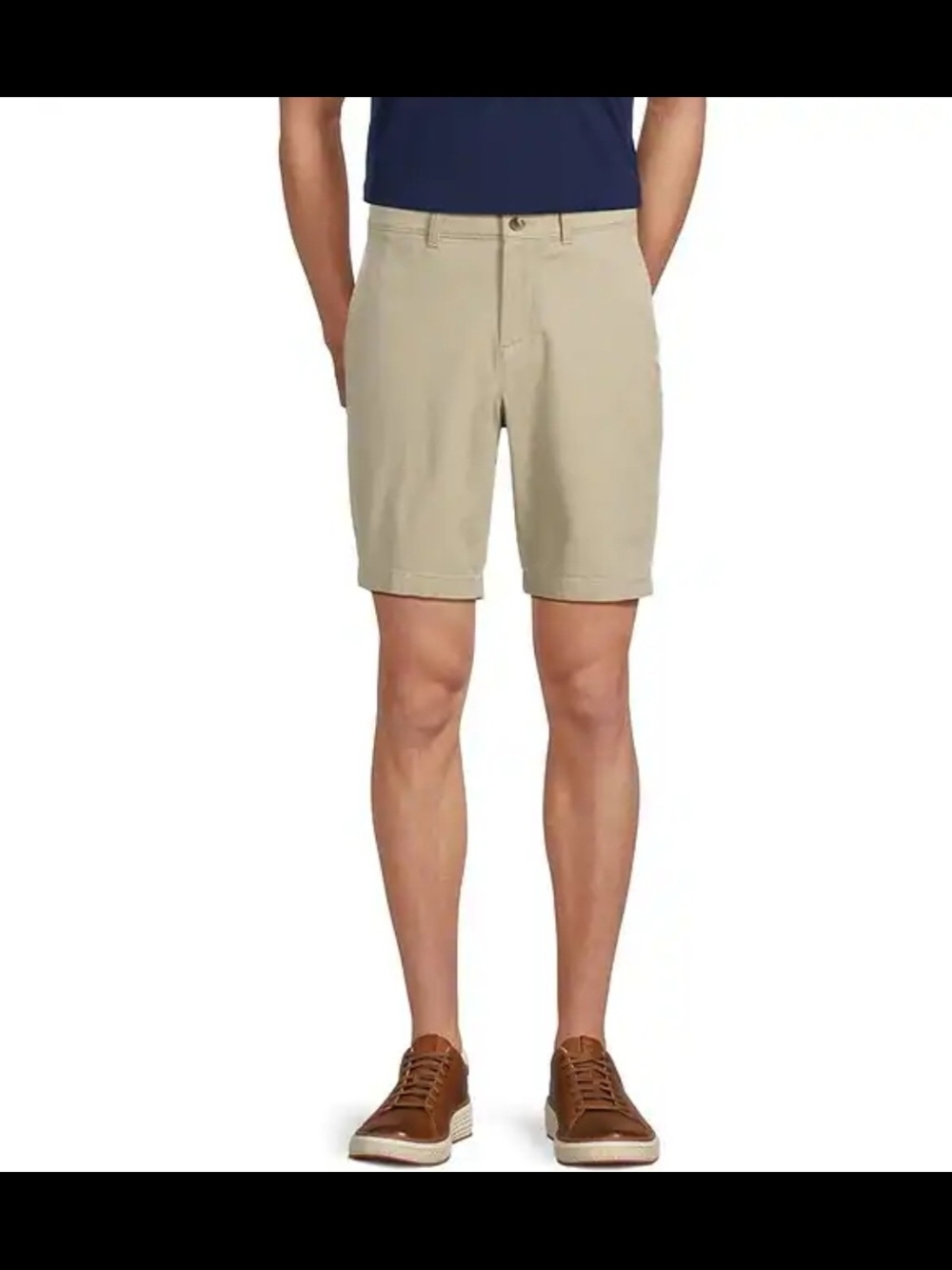 Roundtree & Yorke Casuals Collection Flat Front Shorts Mens Size 34